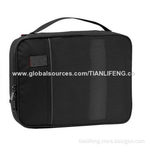 Waterproof nylon cosmetic bag, high capacity